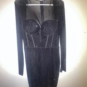 Windsor Black Sequin Mini Dress